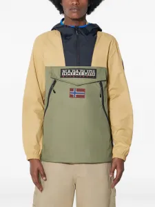 Куртка с капюшоном на молнии Rainforest Wb Pkt V2 Napapijri, зеленый