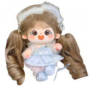 Хлопковая кукла каштан малыш лебединое озеро плюшевая кукла высота 20см длина 220мм COTTON PLANET