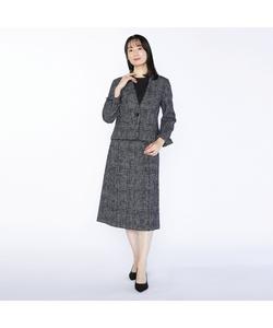 Юбка из твида с неоднородной текстурой