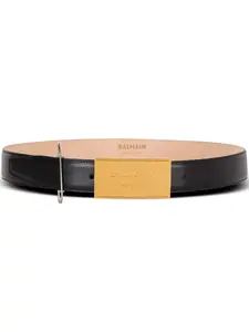 Ремень с декоративной булавкой BALMAIN, черный