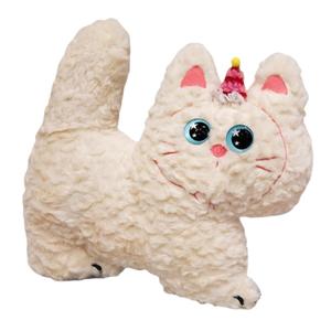 Креативная и милая плюшевая кукла Cookie Cat высотой 42 см Small bubble, белый