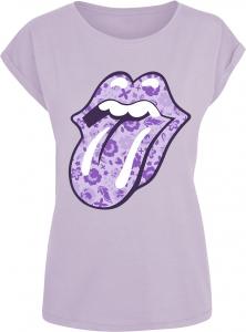 Футболка The Rolling Stones Floral Tongue, фиолетовый