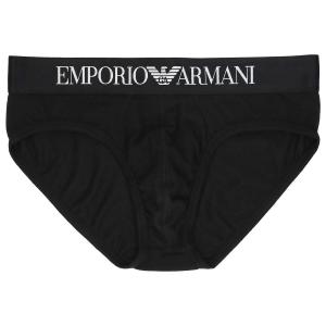 Трусы EMPORIO ARMANI ICONIC LOGOBAND STRETCH COTTON BRIEF, европейский размер, цвет 98. Black