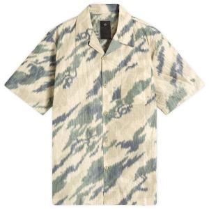 Рубашка с камуфляжным воротником Bonsai Ripstop Maharishi, цвет woodland