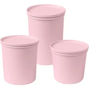 Контейнер для хранения пищевых продуктов AWAVE «AWAVE», (набор, 3 шт.), с rPET, 500, 800, 1000 мл, цвет rosé