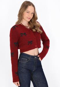 Кардиган myMo Cardigan, Burgundy Melange/Bordeaux