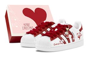 Superstar kitten party, couple's, милый дизайн для питомцев, сладкий и очаровательный, девичье сердце, ручная граффити-роспись Adidas Originals, красный