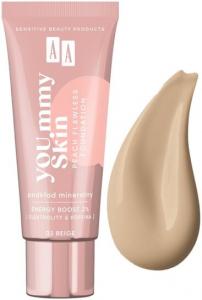 Минеральная основа, 03 Бежевый, 30 мл AA YOU.mmy Skin Peach Flawless Foundation