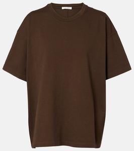 Лавиния оверсайз футболка из хлопка The Row, Sepia