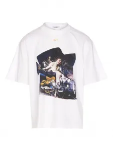 Футболка с круглым вырезом и принтом «Купидон» OFF-WHITE, белый