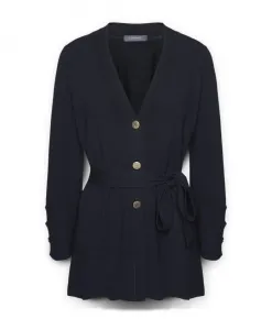 Длинный кардиган с поясом Elena Mirã², синий