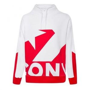 Куртка printed funnel neck sweatshirt 'red' Converse, красный