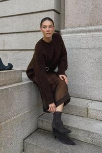 Джемпер NA-KD Jumper, Dark Brown/Brown