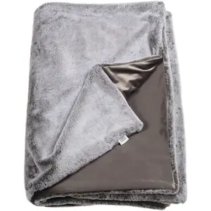 Коллекция SCHÖNER WOHNEN Плед Cozy из мягкого искусственного меха, уютный плед Schöner Wohnen-Kollektion, серый