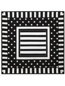 Dolce & Gabbana твиловый шарф в горох, черный