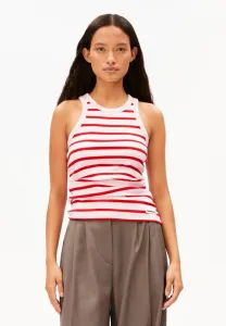 Полосатая блузка канитаа Armedangels, Pink Mist Mars Red