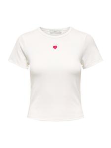 ONLY Футболка 'ONLELVA JUNE' в белом цвете