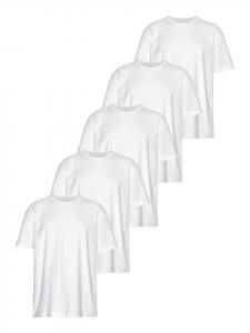 Белая рубашка с круглым вырезом Man's World