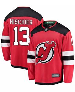 Красная майка игрока Big Boys Нико Хишира «Нью-Джерси Девилз» Fanatics