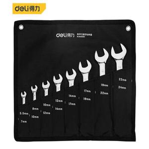 Набор зеркальных двойных рожковых ключей Deli DL160010T набор из 10 предметов
