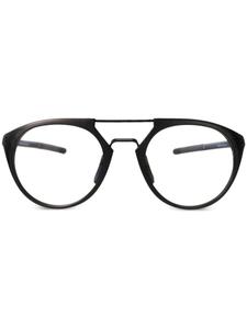 Очки в круглой оправе TAG Heuer, черный