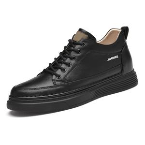 King Jinmai Скользоустойчивые водонепроницаемые мужские скейтерские кеды низкие черные, цвет Black