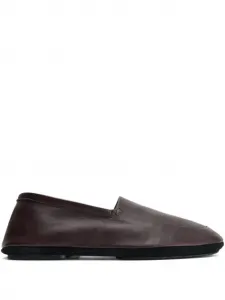 Слиперы с квадратным носком LEMAIRE, коричневый