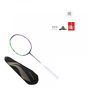 Ракетки для бадминтона Li Ning Halberd 9000, single racket+durable shuttlecocks*3+grip tape (random color)+li-ning size 1 shuttlecock (random color)+racket bag