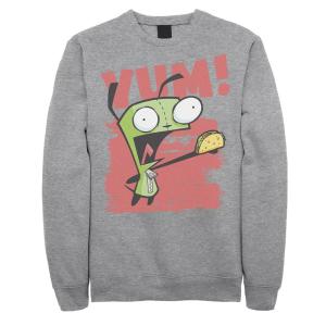 Мужская Invader Zim Gir Screaming Yum! Тако Портретный флис Nickelodeon