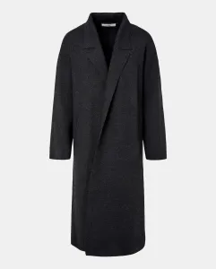 Длинное женское пальто из гладкого трикотажа Woman El Corte Inglés, антрацитовый