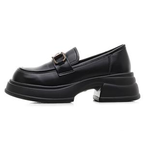 Лоферы 5 см женские La Chapelle, Matte Black