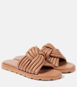 Кожаные шлепанцы Ottavia Gianvito Rossi, Praline