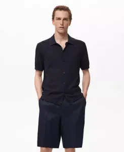 Мужская рубашка с резинкой Mango, синий