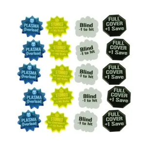 WHv8 — набор жетонов боевых эффектов (20), Warhammer 40k Accessories (Litko Aerosystems)