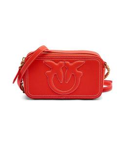 Кожаная сумочка Кэрри Pinko, красный