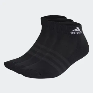 Набор из 3 пар мягких спортивных носков до щиколотки Adidas, чёрный