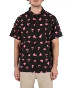 Мужская рубашка с коротким рукавом Rincon Hurley, черный