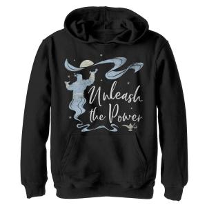 Флисовый пуловер с капюшоном и рисунком Disney's Aladdin для мальчиков 8–20 лет Genie Unleash The Power Portrait Disney