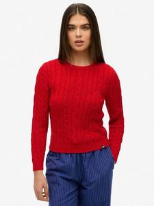 Эссеншиалс слим кабельный джемпер Superdry, Varsity Red