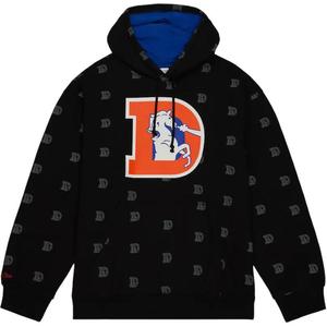 Mitchell Ness Толстовка Mitchell & Ness Denver Broncos Allover Print мужская black