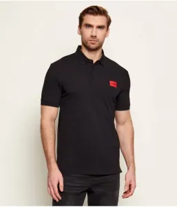 Поло Dereso 222 slim fit Hugo, черный