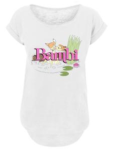 Длинная футболка с принтом Поцелуй Бэмби от Disney, белая F4NT4STIC