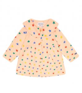 Детское хлопковое платье с принтом Bobo Choses, розовый