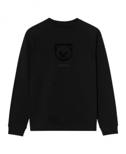 Толстовка с изображением плюшевого мишки Moschino, черный