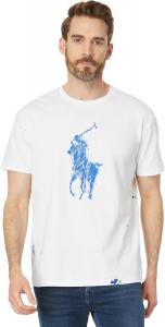 Футболка мужская классическая крой POLO RALPH LAUREN Big Pony Jersey, белая, размер 1 L