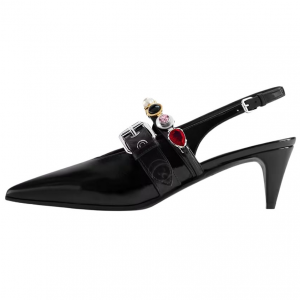 LOUIS VUITTON Vibe Cone Heel High Heels 5.5cm Women's Black