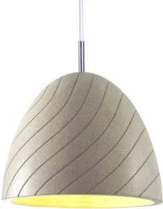 Paco Home Подвесной светильник "GRIP", 1 лампочка, лампа E27 | без лампочки, LED, E27, светильник для гостиной, столовой, кухни, регулируется по высоте Ø 21,5 см, цвет sand