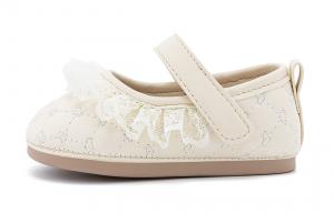 Скользоустойчивые противоударные дышащие легкие амортизирующие низкие детские ботиночки для малышей EBMINI, бежевый