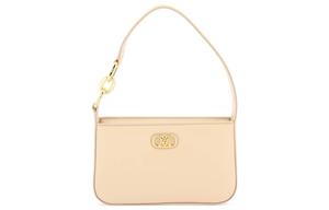 Сумка через плечо Mode Travia из овчины миниатюрная женская бежевая MCM, Set (Bag+Dust Bag)