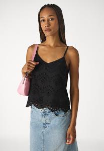 Топ PCVILDE STRAP TOP Pieces, черный